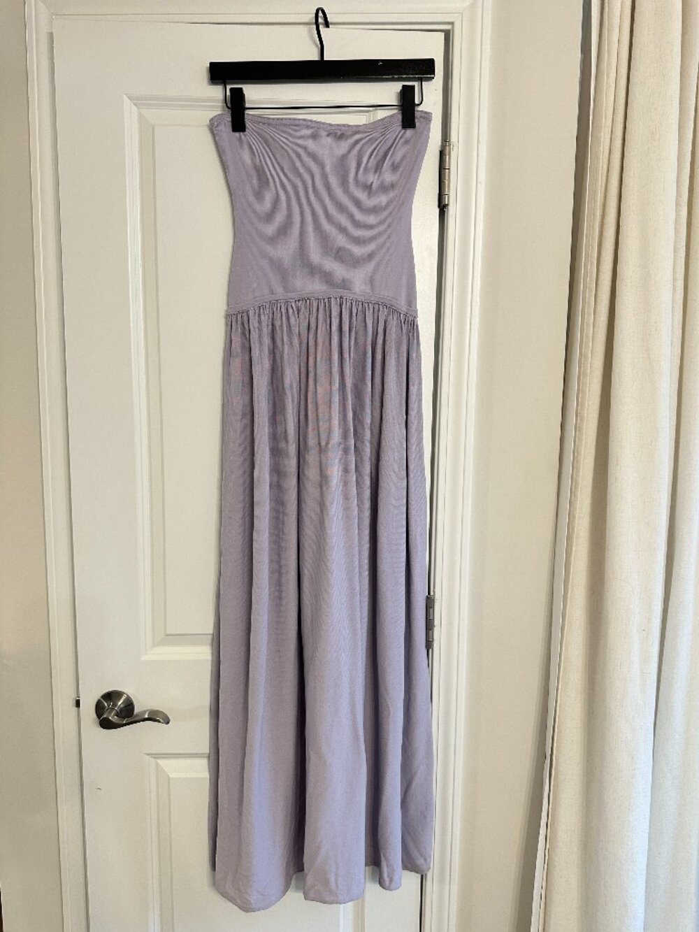 SOLID & STRIPED The Strapless Soglio Dress in Lilac Pastel Size Small - Picture 4 of 8
